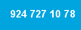 924 727 10 78 924 727 10 78